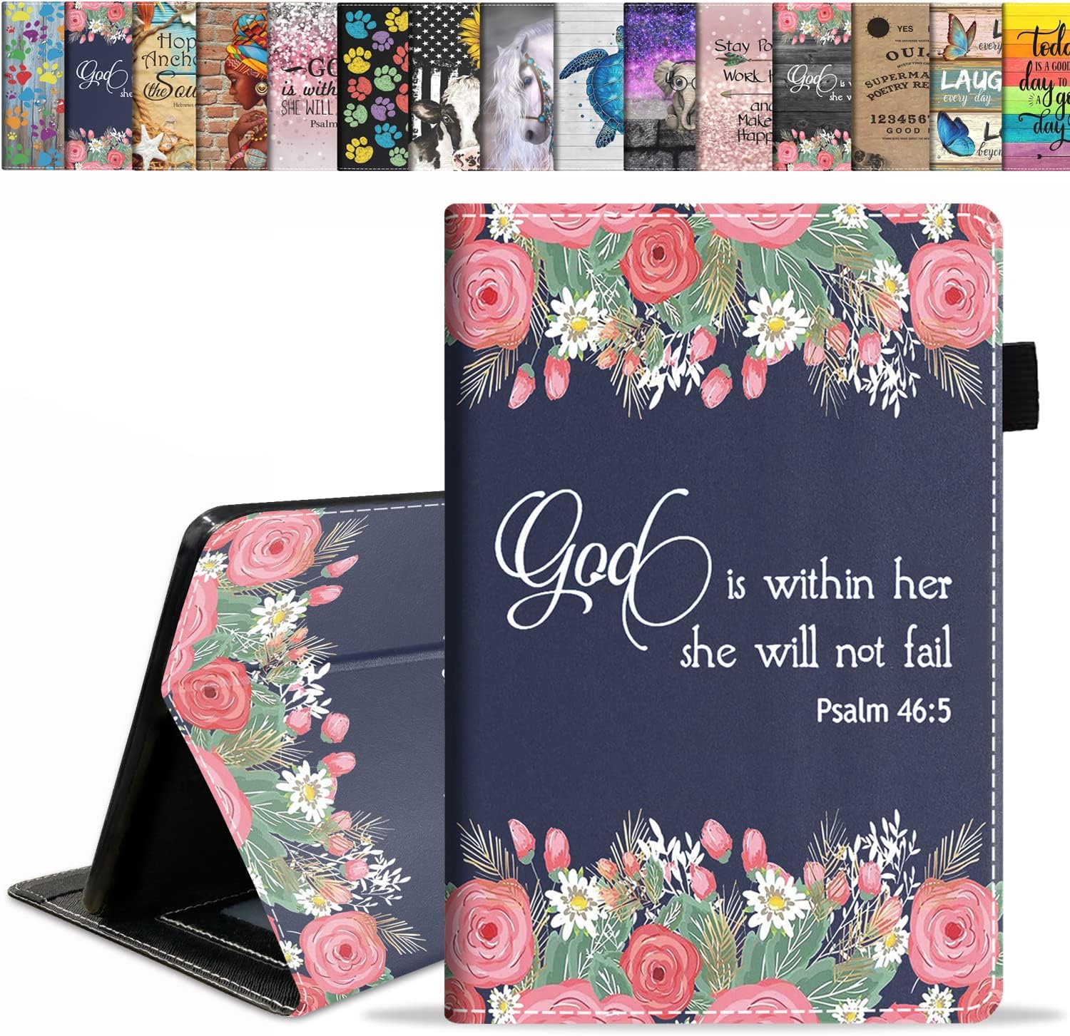 Funda para tablet Kindle Fire HD 10Fire HD 10 Plus de 10.1 pulgadas (11 generación, lanzada en 2021)  Funda delgada de piel sintética con soporte