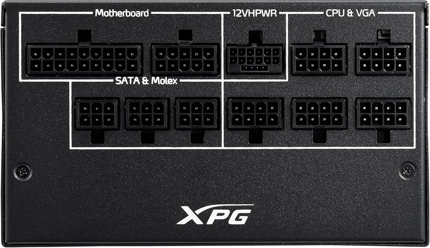 XPG Fuente de alimentación modular Core Reactor II ATX3.0-80 Plus Gold – ATX – Fuente de alimentación totalmente modular – 1000 vatios