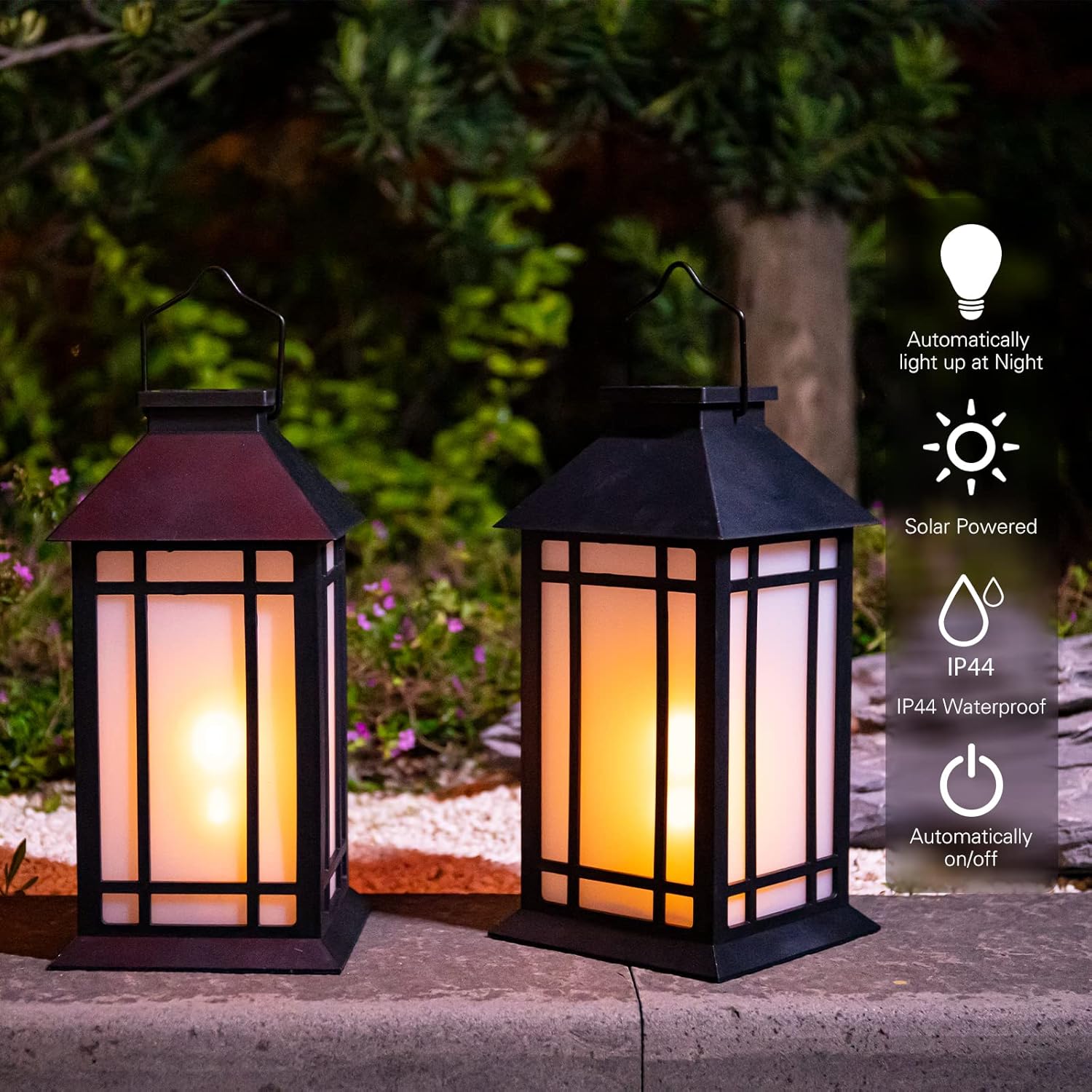 Afirst Farol solar para exteriores, luces colgantes decorativas para exteriores, impermeables, para patio, jardín, mesa, decoración de fiesta,