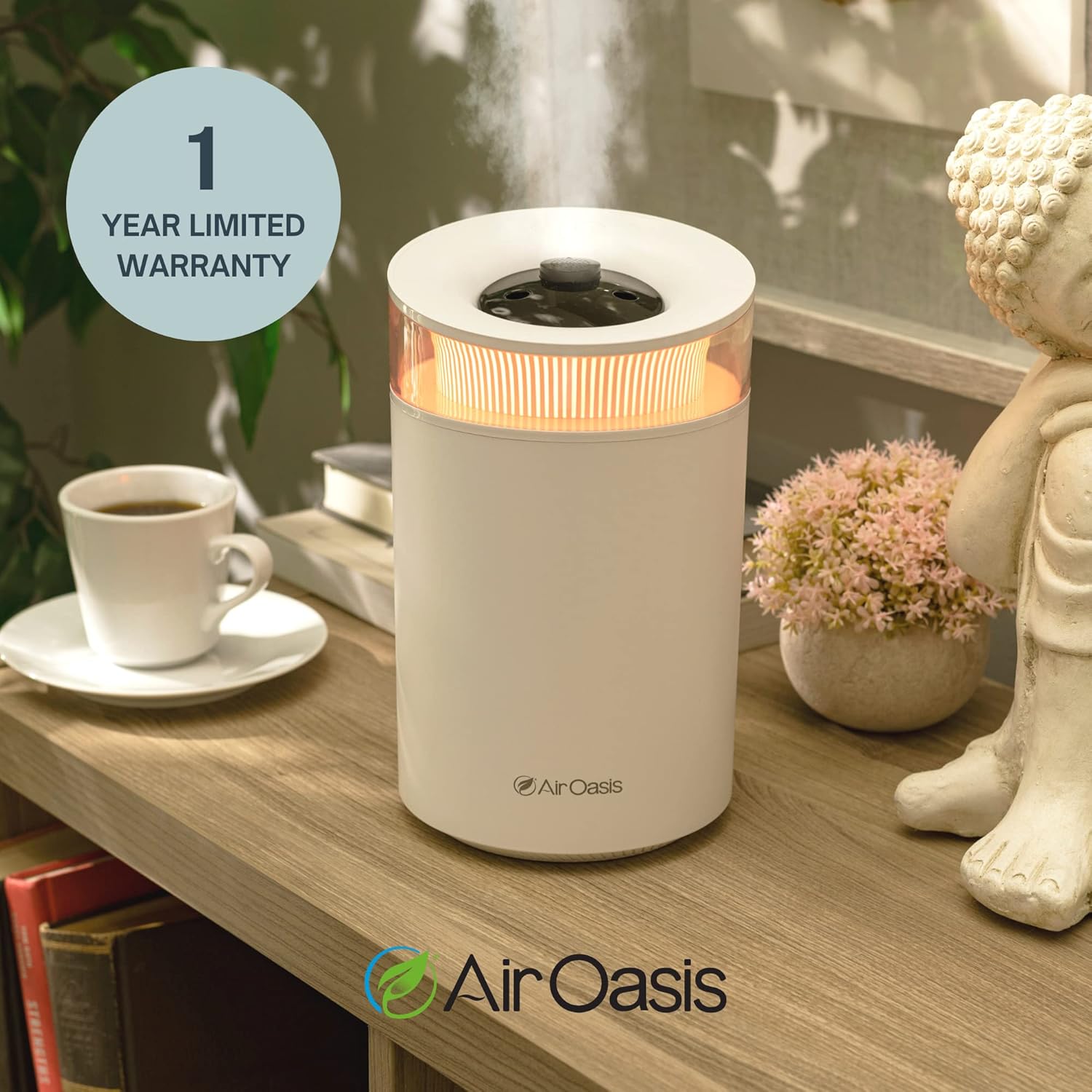 Humidificador CMH250 de niebla fría que cambia de color, humidificación por nebulización ultrasónica que ahorra espacio, funcionamiento silencioso