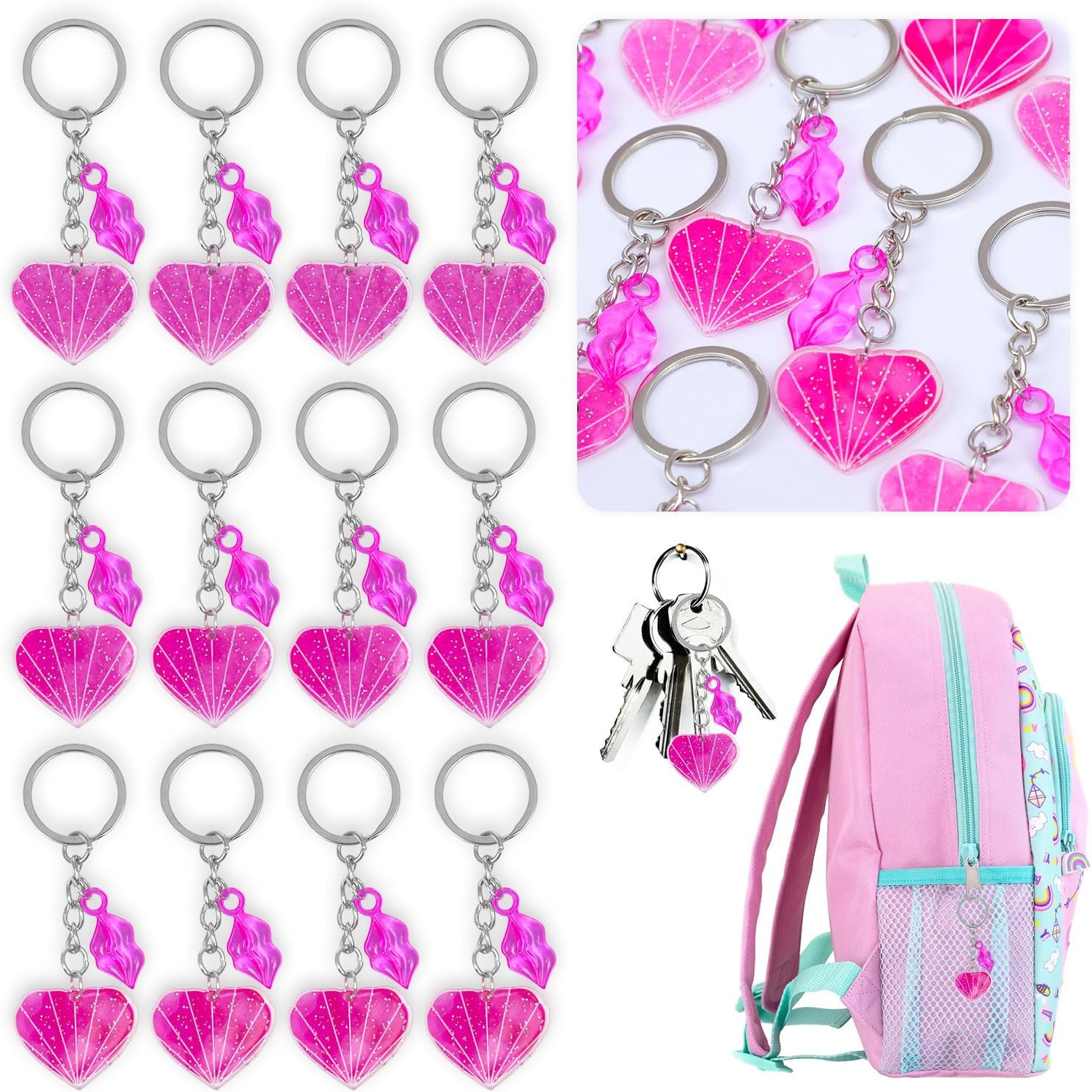 Kit de 84 recuerdos de fiesta Barbi, decoraciones de fiesta de princesa rosa, regalos de fiesta de Barbi para bolsas de regalos para niños (incluye
