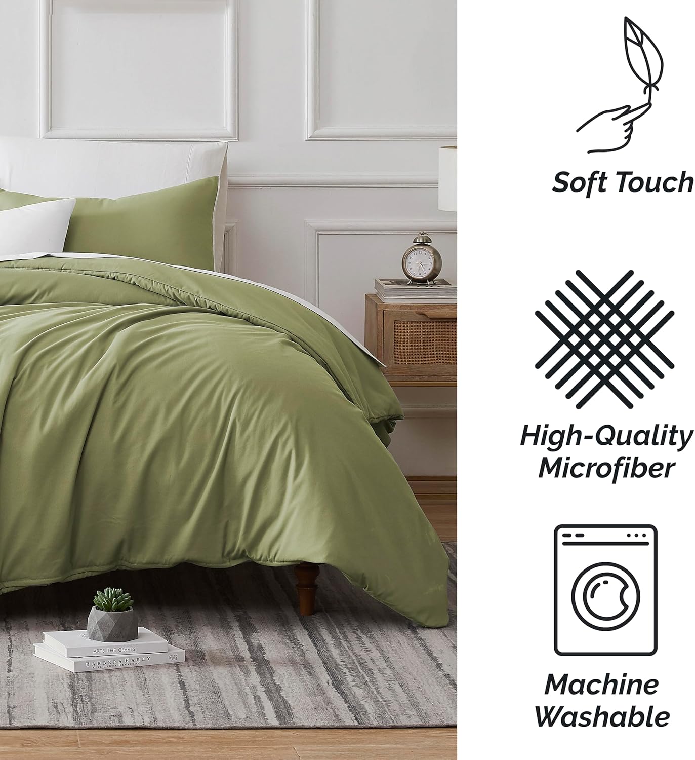 Southshore Fine Linens – Juego de fundas para edredón de gran tamaño, 3 piezas