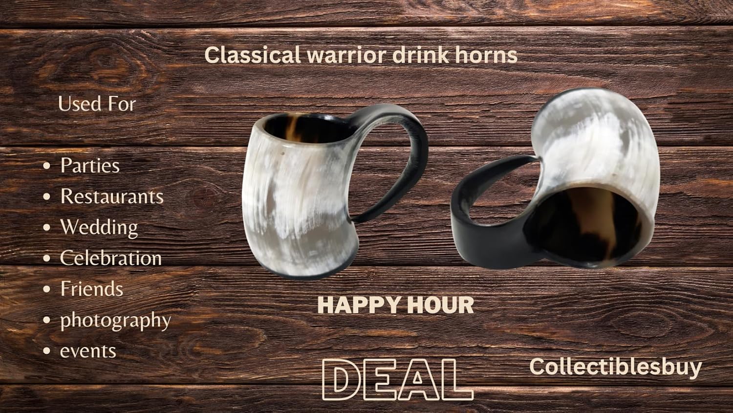 Taza pequeña de cuerno vikingo para beber, aguamiel y cerveza, Stein Ancient Ale Shot Glass Bar & KItchen Decor Set de 4 hechos a mano