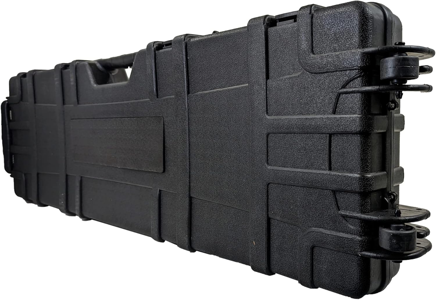 My Holster 38.5 “Hard Rifle Gun Case, Caja de almacenamiento larga con bloqueo, estuche de viaje de plástico, equipaje protector con inserto de