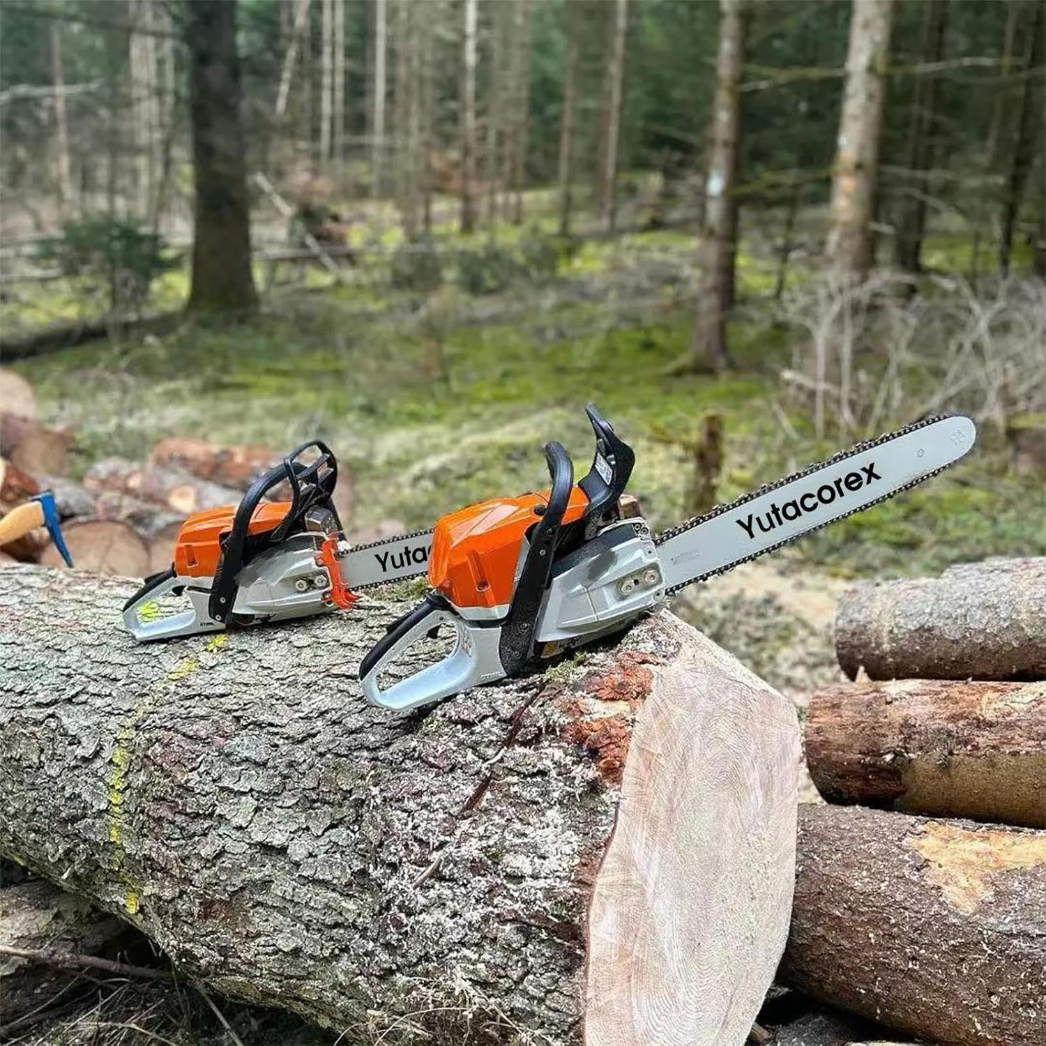 Barra guía de motosierra de 18 pulgadas y combo de cadena, accesorios de repuesto para Stihl MS230, MS 230C, MS241 C-M, MS250, MS250C, MS250 C-BE,