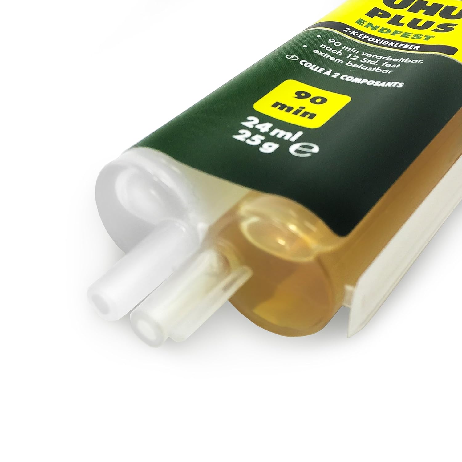 UHU Epoxy Endfest Plus – Adhesivo de dos partes – Sin disolventes – 0.8 fl oz