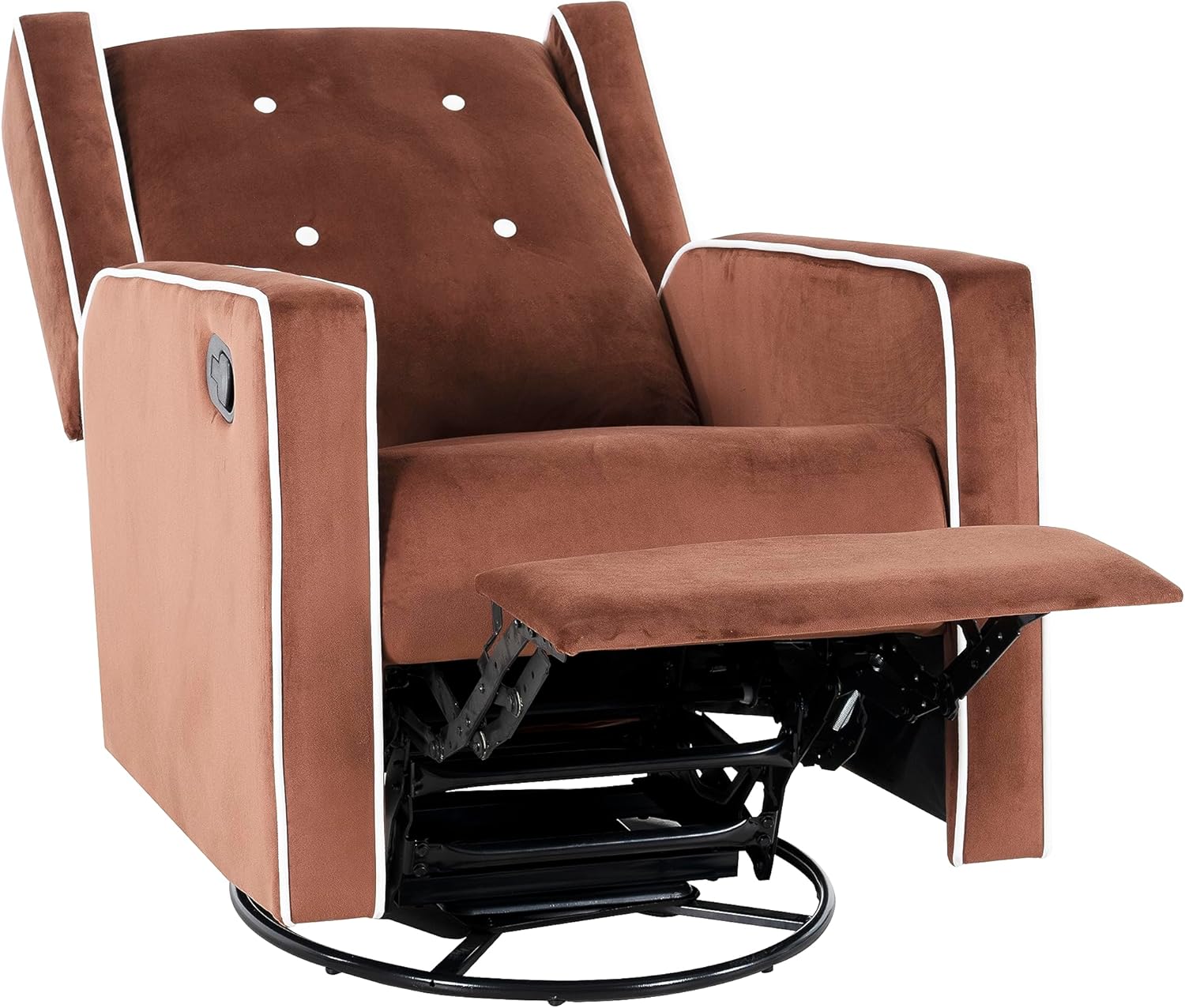 Relájate con tu bebé, relájate con estilo con Odelia reclinable giratorio de 360, silla de maternidad para lactancia materna con amortiguación de