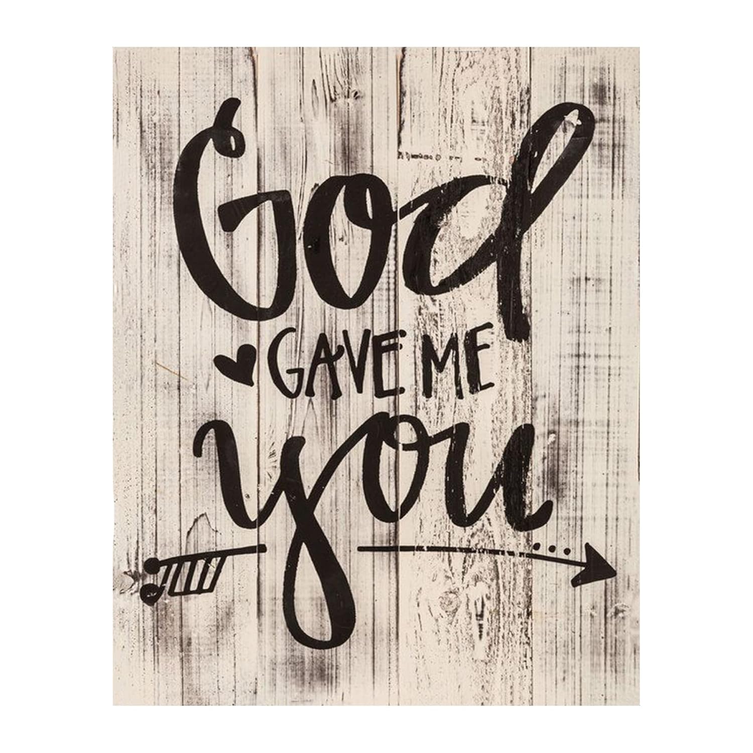 God Gave Me You- Vibrant Spiritual Family Wall Decor Print- Ready to Frame Wood Sign Replica Print Perfect For Home Decor & Ideal Gift for Loved