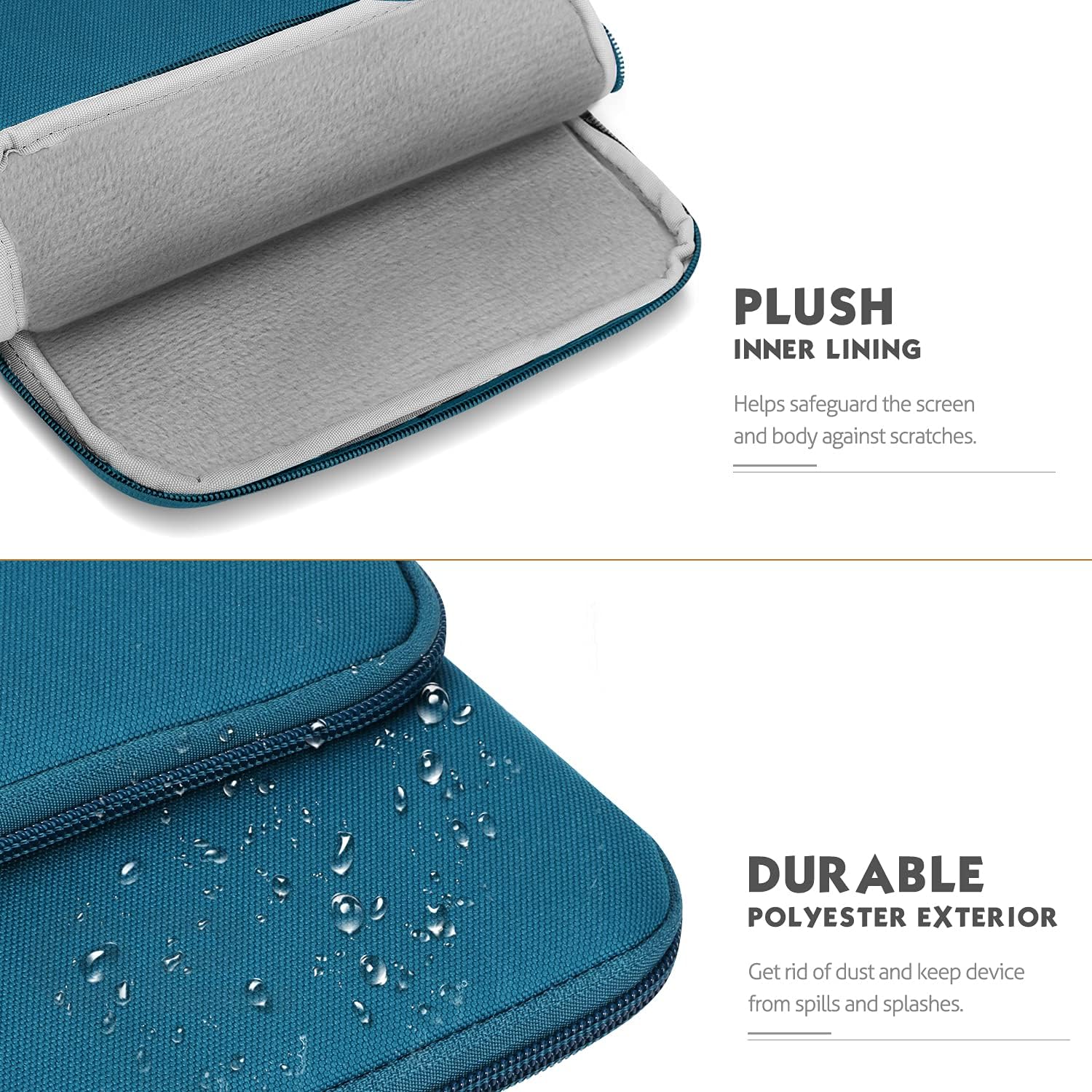 MoKo Funda de transporte para tablet de 9 a 11 pulgadas con bolsillos de almacenamiento para iPad Air 5 de 10.9 pulgadas 2022, iPad Pro 11 20212020,
