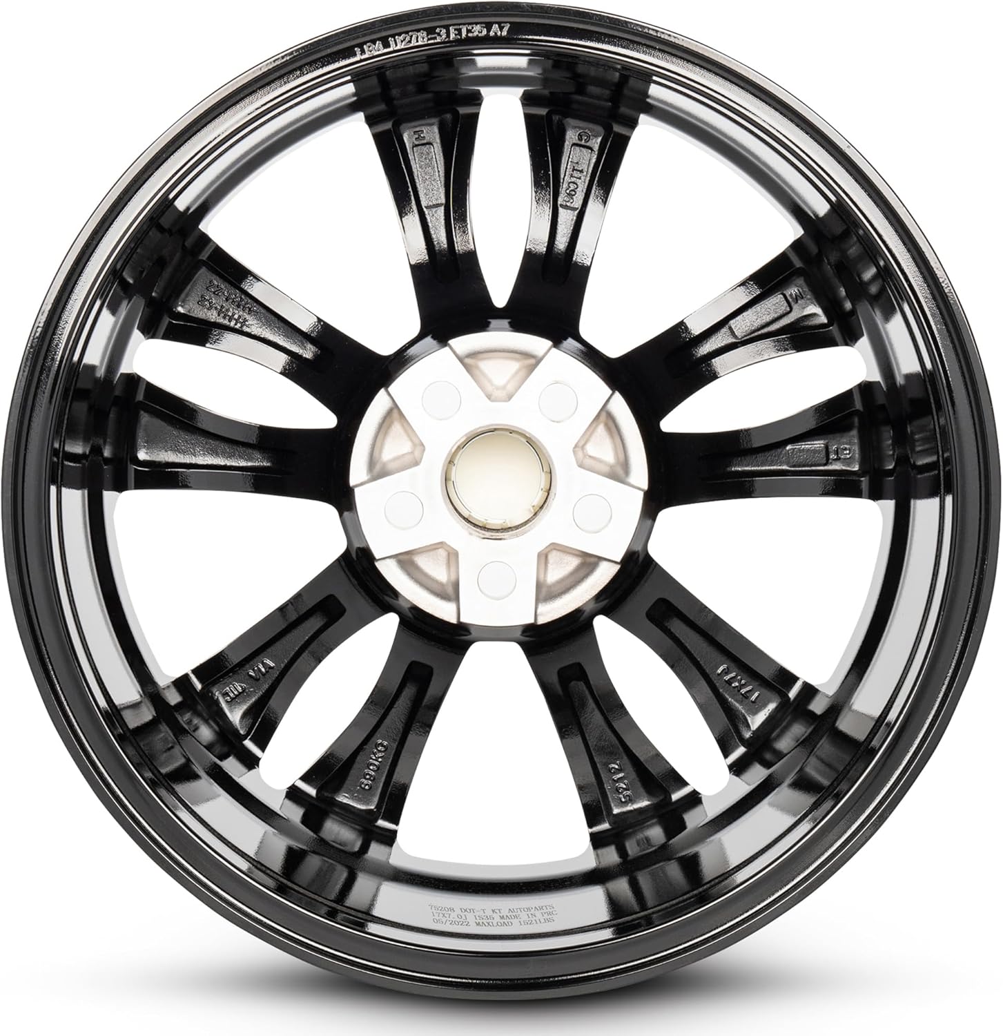 Para Toyota Corolla 2017-2019 de 17 pulgadas, cara de máquina negra (corte de diamante) borde negro, repuesto directo de equipo original, rueda de
