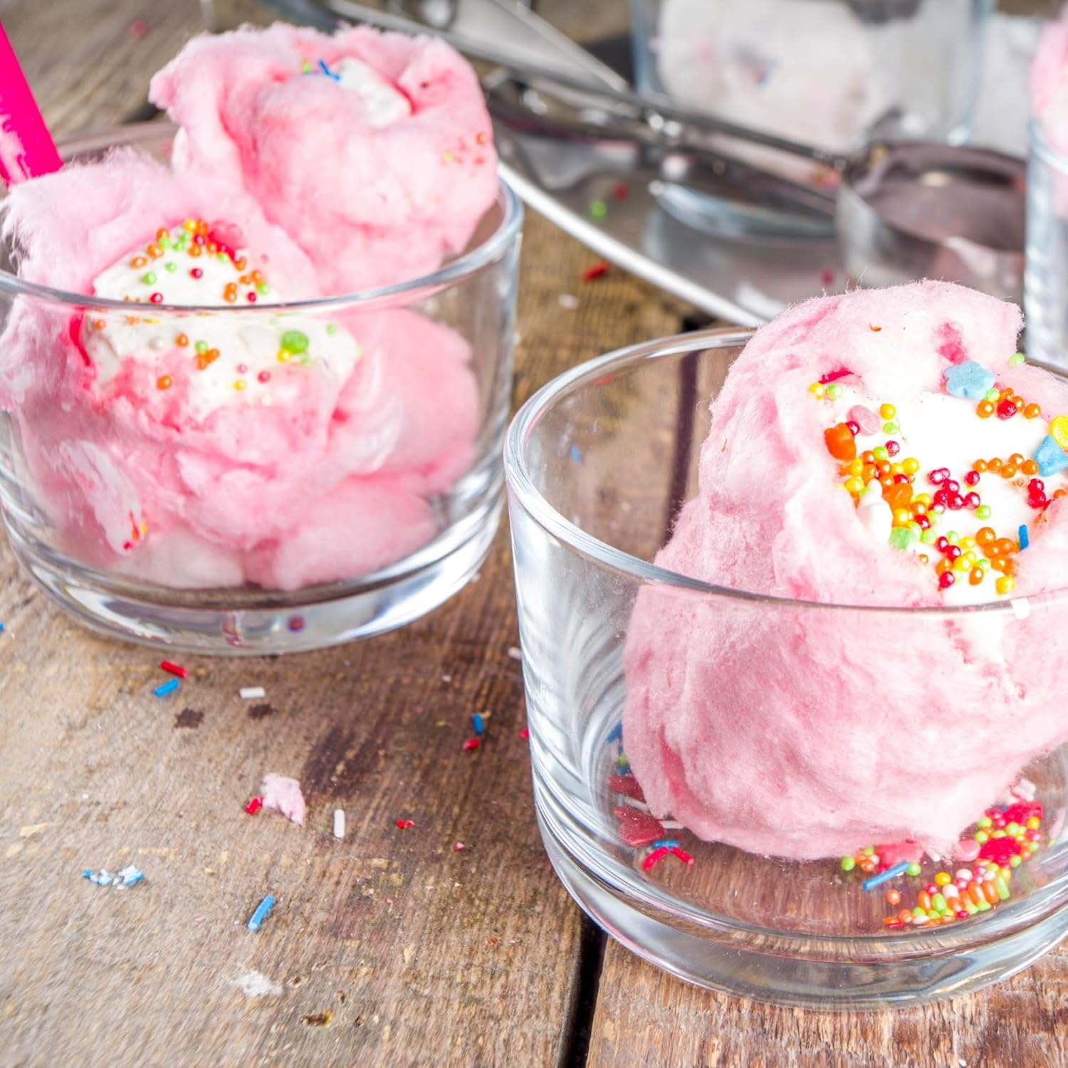 Snacktery Carnival Pink Cotton Candy – Deja que la dulce diversión comience con algodón de azúcar a granel con sabor a cereza y vainilla,