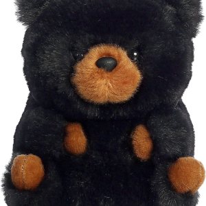 Aurora Round Rolly Pet Cuddles Black Bear – Adorables compañeros – Diversión sobre la marcha, color negro, 5 pulgadas Aurora Round Rolly Pet Cuddles Black Bear – Adorables compañeros – Diversión sobre la marcha, color negro, 5 pulgadas