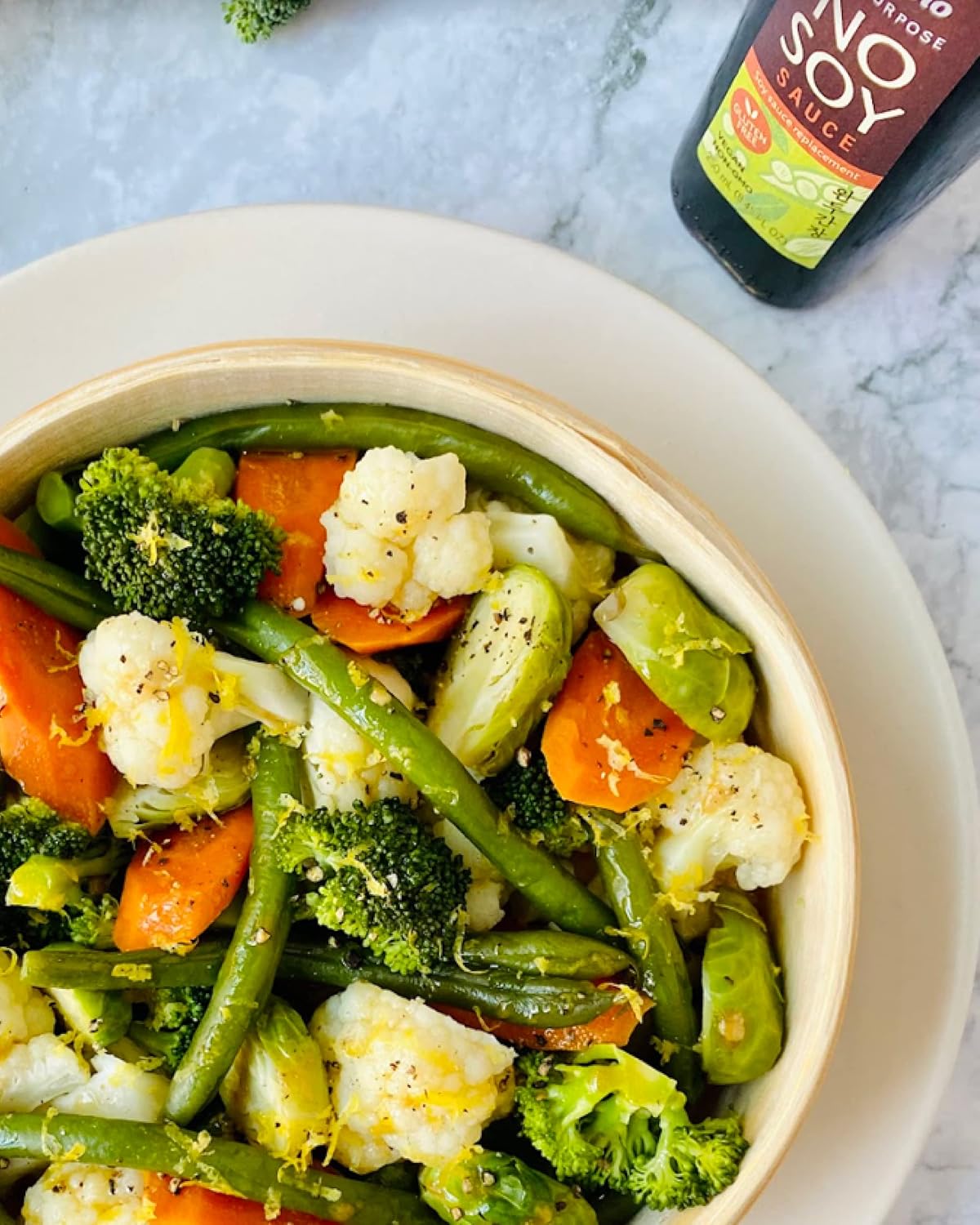 SEMPIO Salsa sin soya alternativa a la salsa de soja multiusos, condimento multiusos hecho con guisantes y proteína de guisantes en lugar de soja,