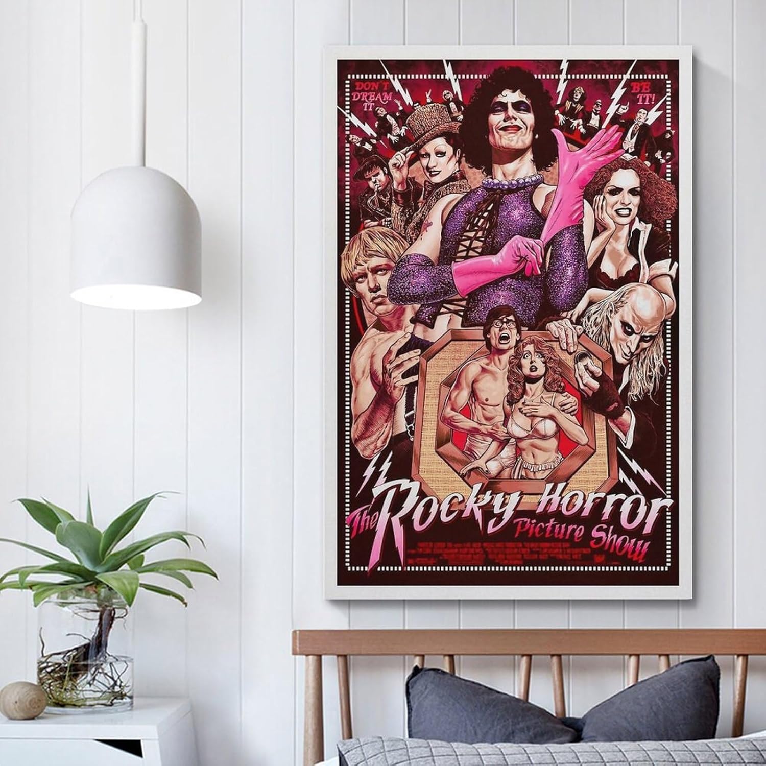 Póster de espectáculo de imágenes de terror rocoso con portada de álbum, imágenes estéticas, decoración individual de habitación, decoración de