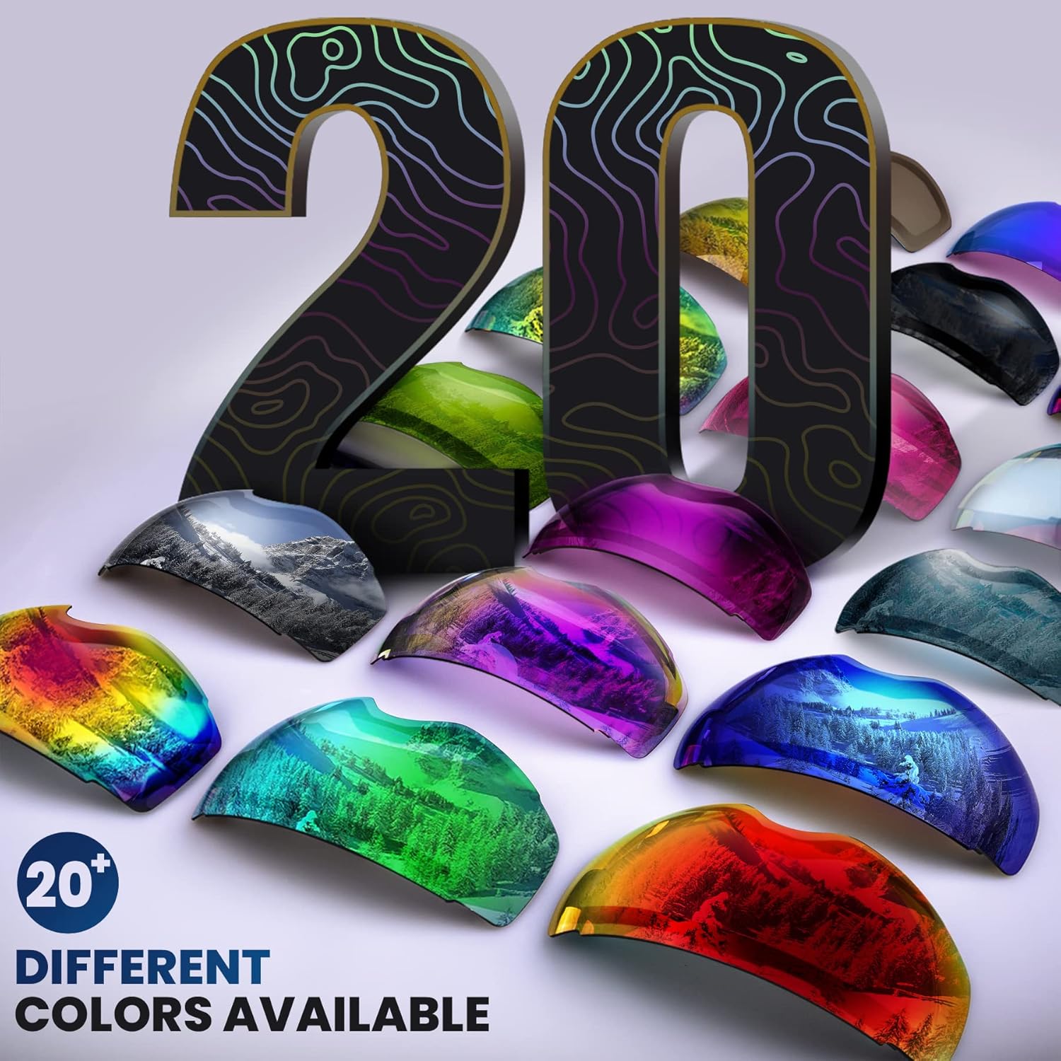 OutdoorMaster Lentes de repuesto para gafas de esquí PRO – Más de 20 opciones