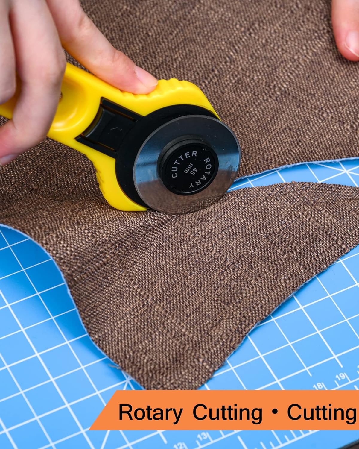 Tapete de corte autorreparable grueso de 18 x 12 pulgadas, tapete de costura de corte giratorio para manualidades, protector de mesa de hoja de 5