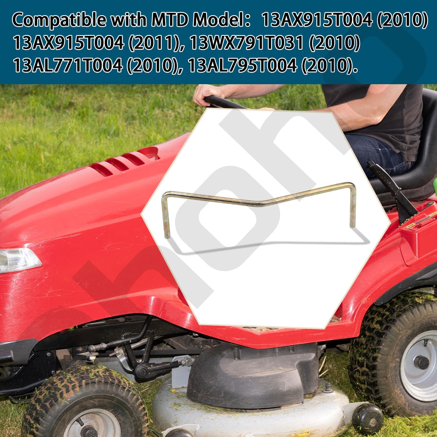 747-05011 – Barra de sujeción para cinturón de cubierta compatible con Cub CadetMTDCraftsman, compatible con los modelos LTX 1040, 1042, 1045,