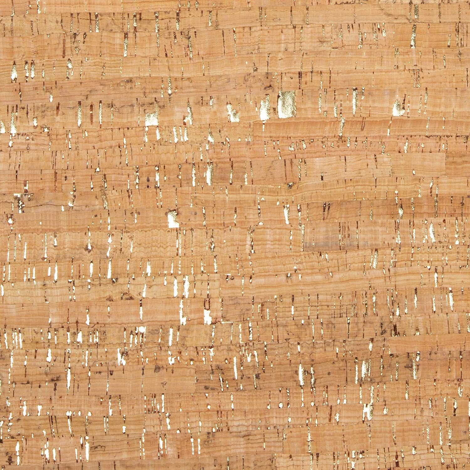 VISUAL CORK Tela de corcho fina por yarda Tela de tapicería de piel sintética ecológica 17 pulgadas × 362 pulgadas (16.9 in × 362.2 in)