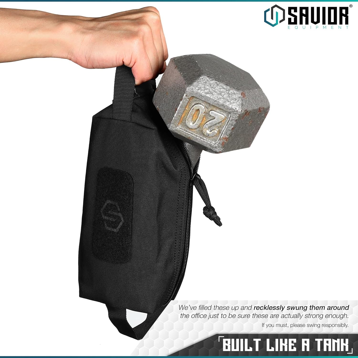 Savior Equipment Loose Sacs – Paquete de 4 bolsas tácticas de munición para armas de fuego, parches de identificación incluidos, rifle, carabina,