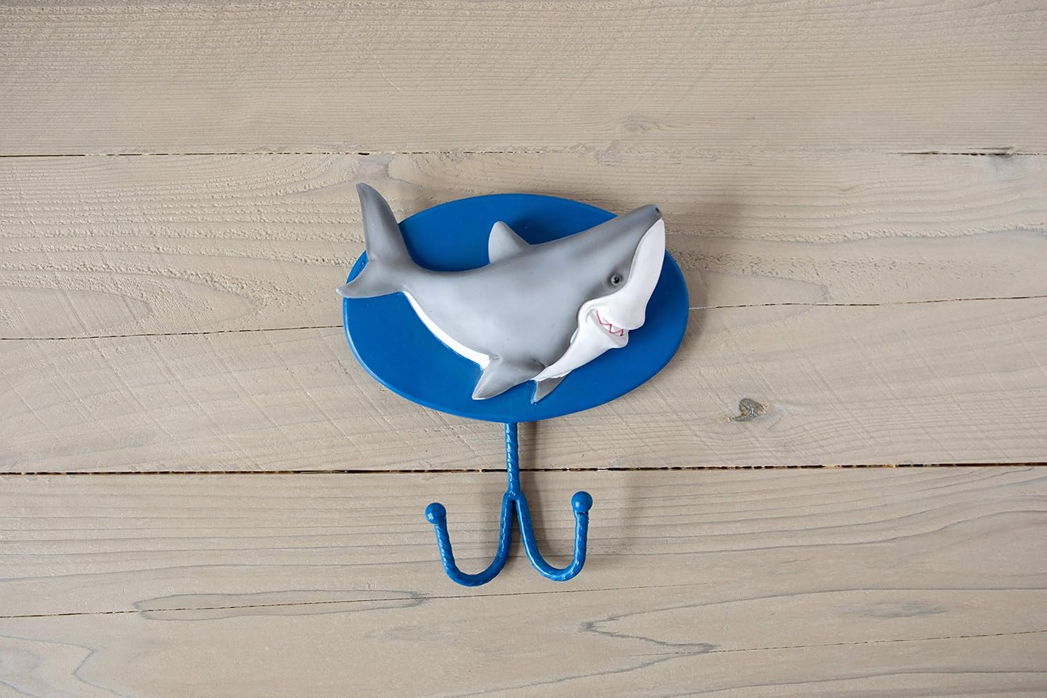 Borders Unlimited Fish ‘N Sharks – Gancho de pared para toallas, abrigo, bolsa de libros, multicolor