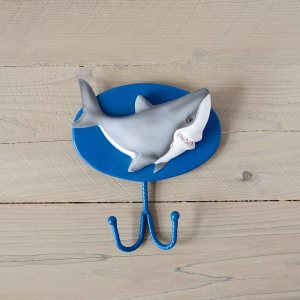 Borders Unlimited Fish ‘N Sharks – Gancho de pared para toallas, abrigo, bolsa de libros, multicolor Borders Unlimited Fish ‘N Sharks – Gancho de pared para toallas, abrigo, bolsa de libros, multicolor
