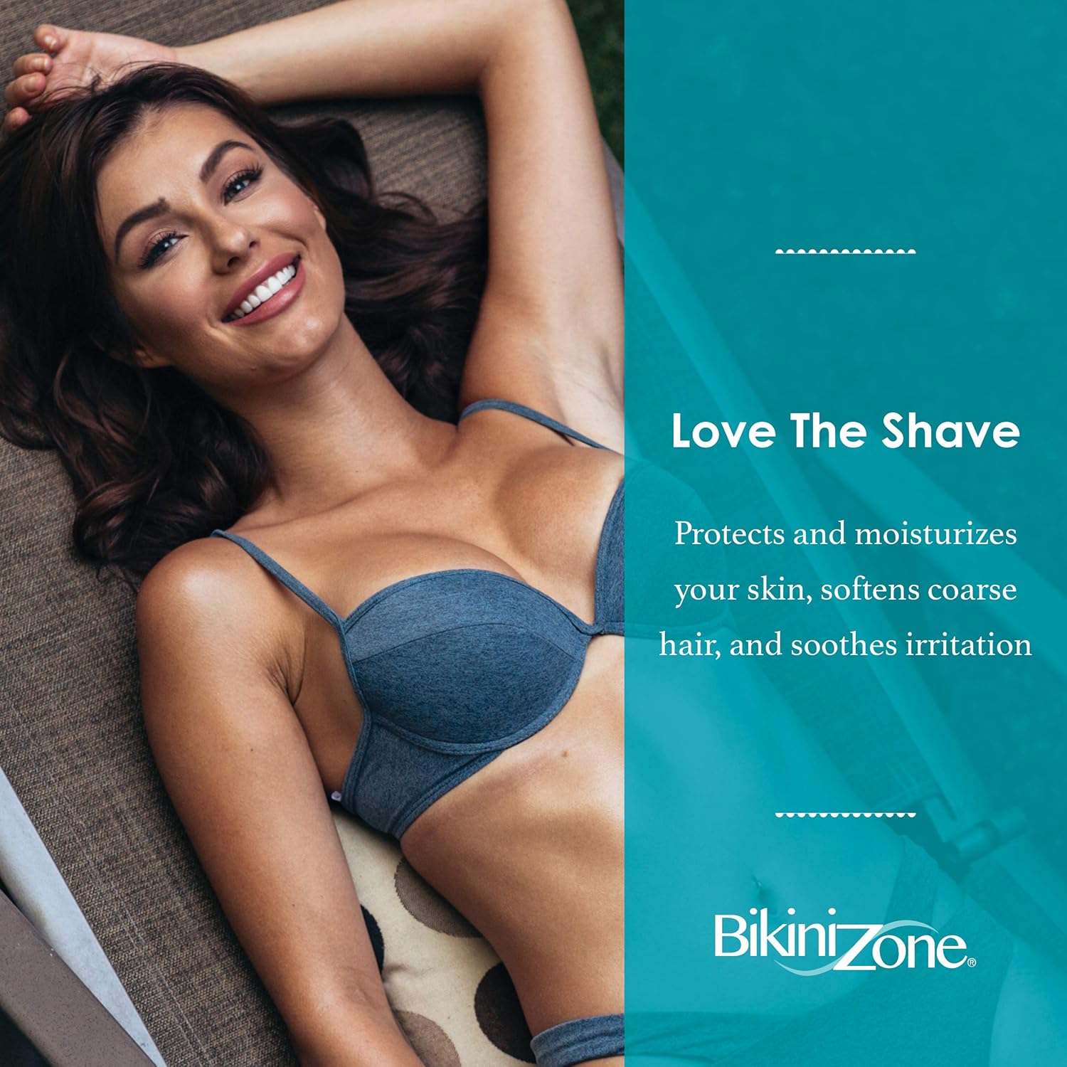 Bikini Zone Gel de afeitado antigolpes, afeitado cercano sin golpes, irritación o pelos encarnados, recomendado por dermatólogos, crema de afeitar