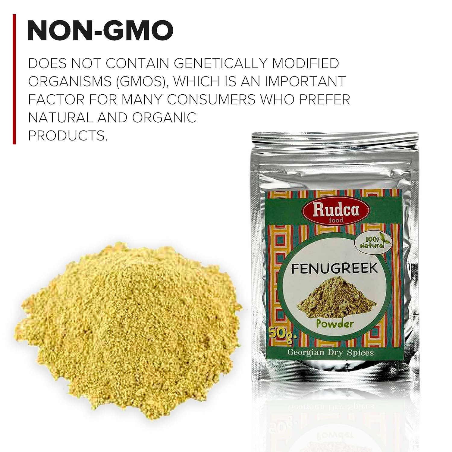 Rudca Food Utskho-Suneli Fenogreco Ground, especias naturales, especias georgianas, especias secas 100% naturales, 1.78 oz50 gr.