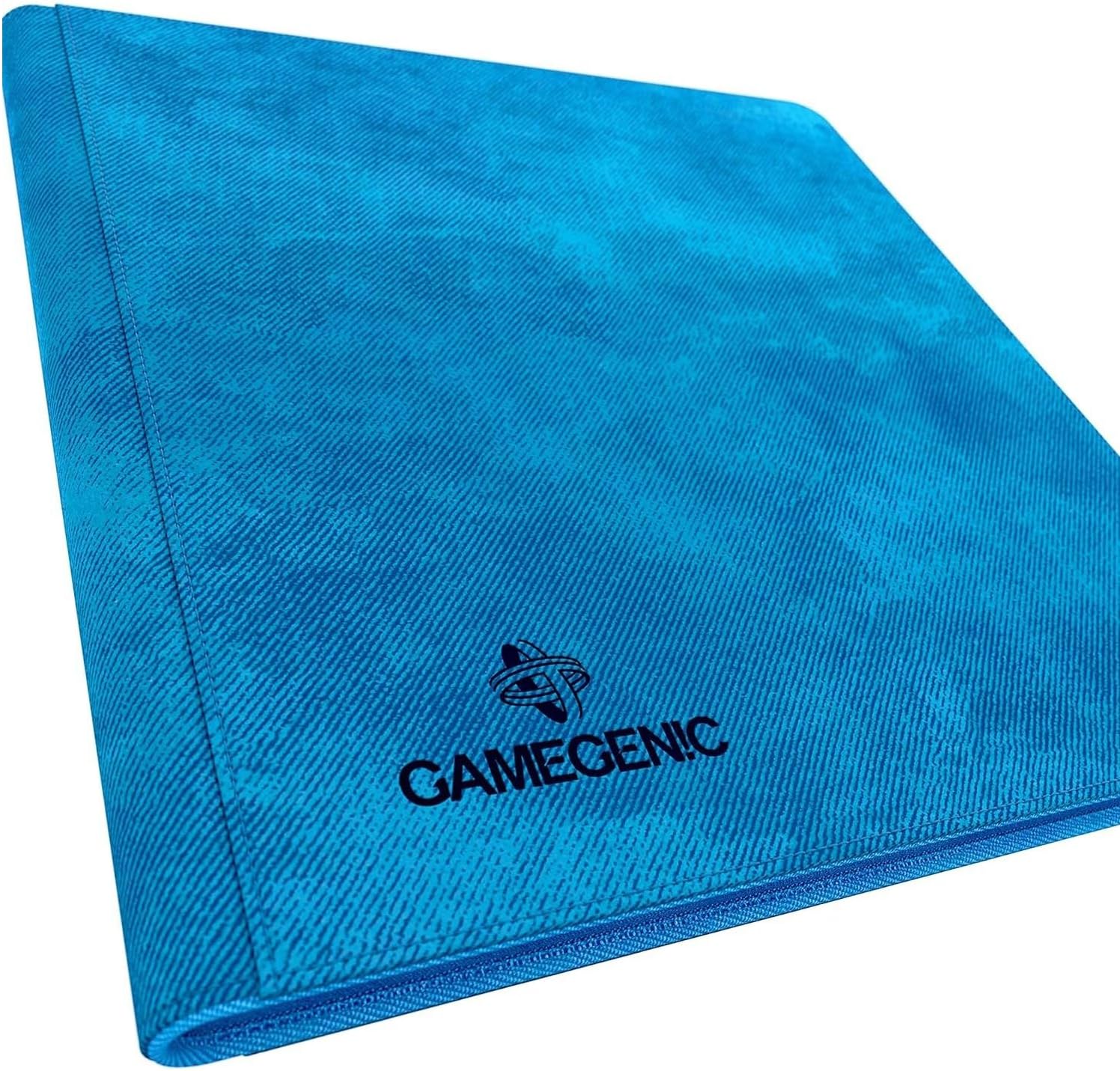 Álbum con cremallera de 24 bolsillos azul