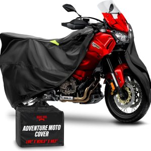 Ultimate – Funda grande para motocicleta, impermeable, para exteriores, se ajusta a la carcasa superior. Para Honda Africa, V-Strom 1050 ADV, Super Ultimate – Funda grande para motocicleta, impermeable, para exteriores, se ajusta a la carcasa superior. Para Honda Africa, V-Strom 1050 ADV, Super
