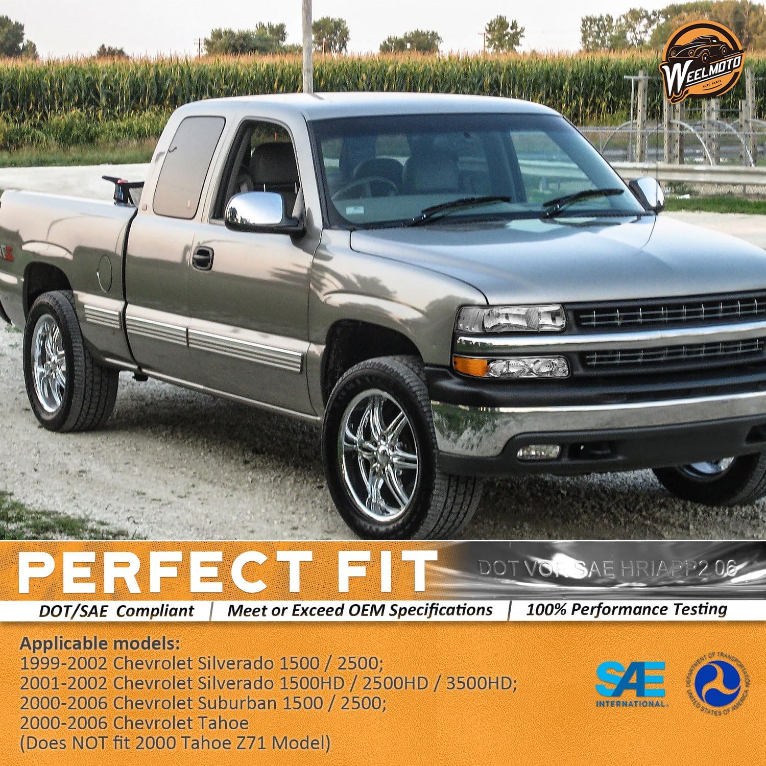 Conjunto de faros delanteros para Chevy Silverado 1500 2500 99-02 para Silverado 1500HD 2500HD 3500HD para 00-06 Tahoe Suburban 1500 2500 Faro +