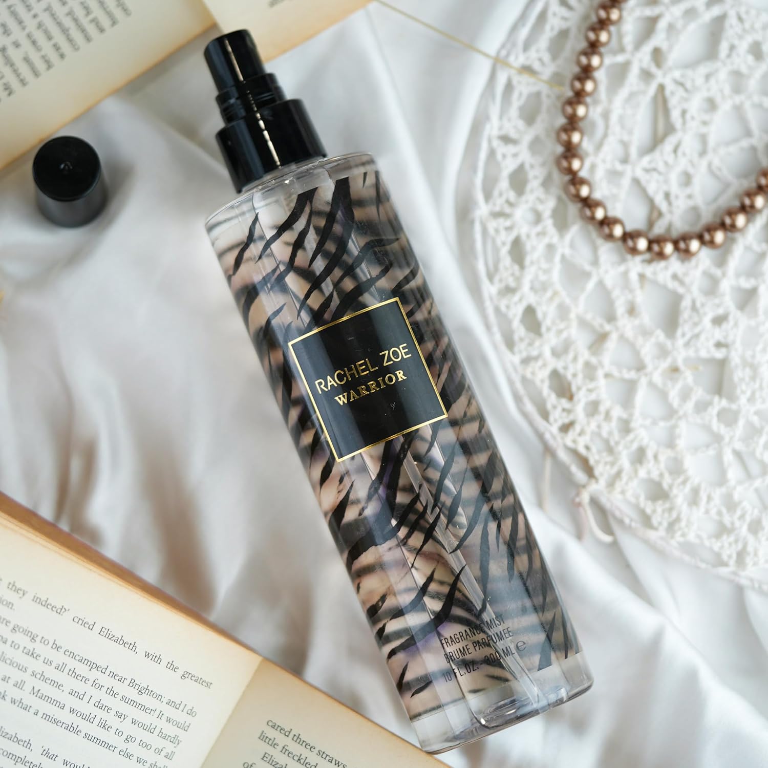 RACHEL ZOE Warrior – Fragancia en espray corporal para mujer, rocío corporal con notas de magnolia, mandarina y rosa, fragancia para cabello y