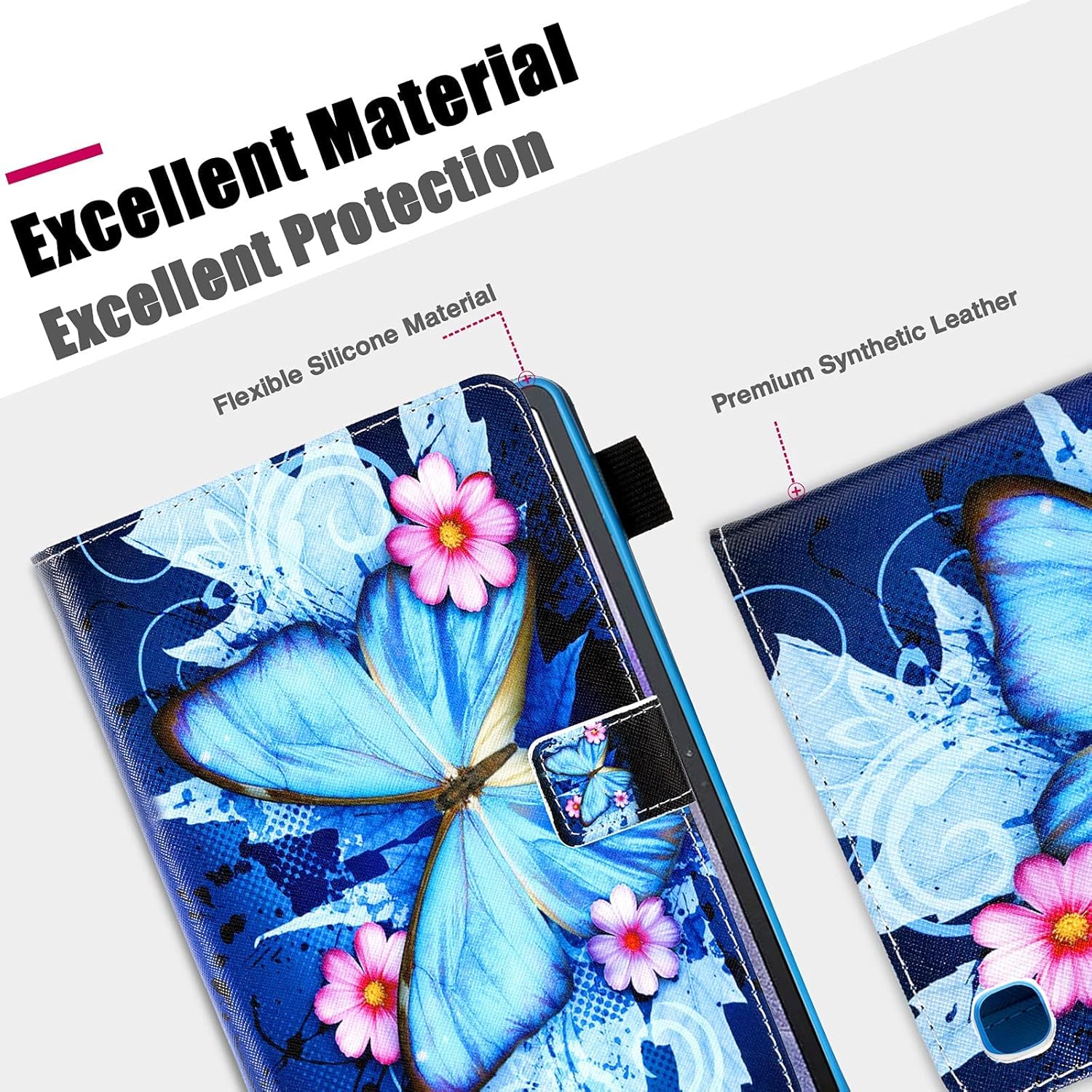 Funda para Galaxy Tab A7 Lite 8.7 versión 2021 (SM-T220  T225), Dteck – Funda delgada de poliuretano para tablet Dteck a prueba de golpes, carcasa