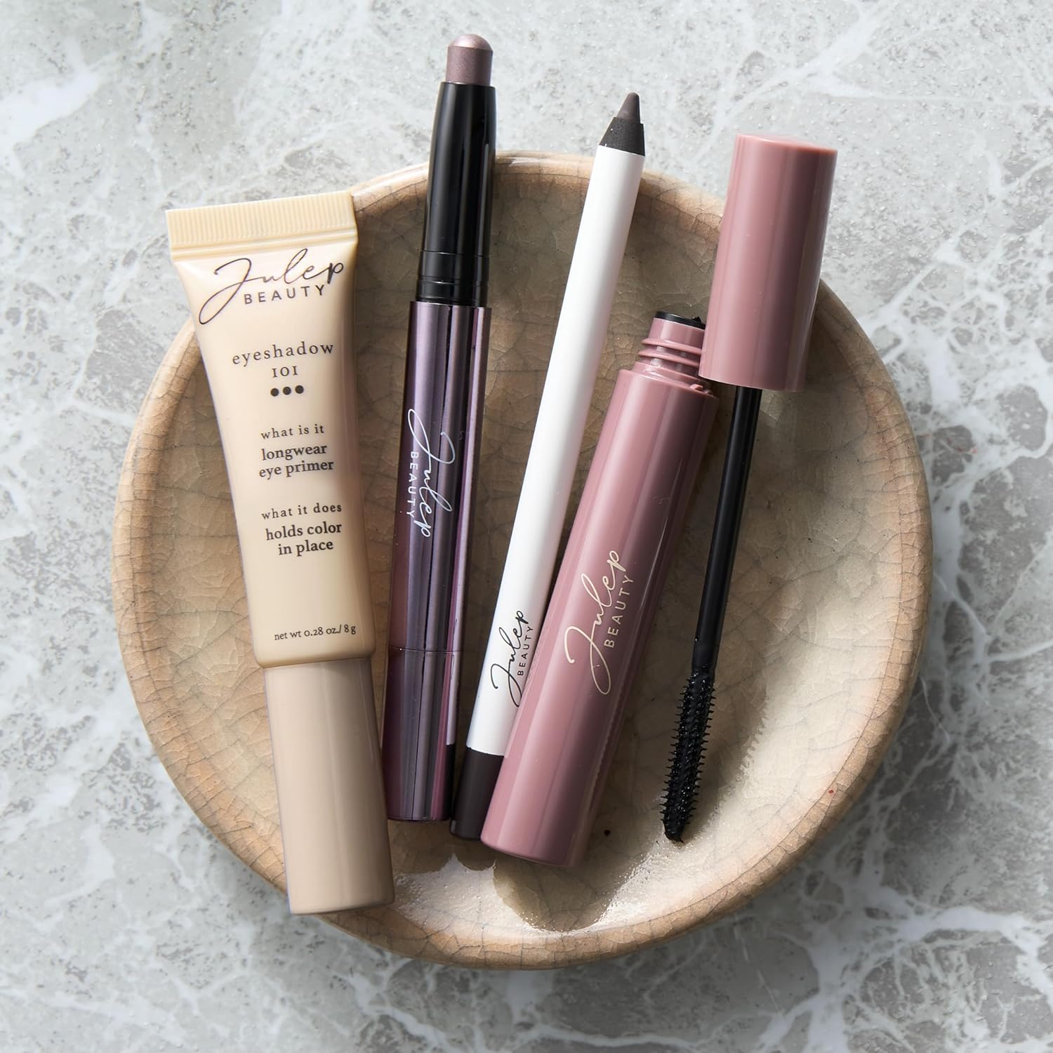 Julep Sombra de ojos 101 de larga duración, imprimación de ojos ligera con infusión de té verde, 0.35 onzas
