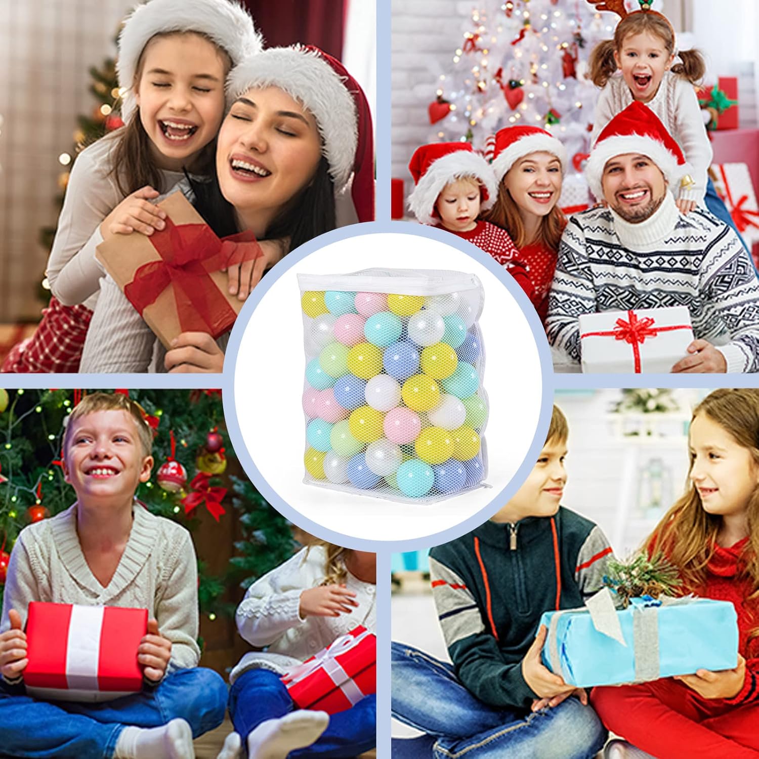GOGOSO Ball Pit Balls for Toddles, Kids Plastic Balls for BallPit, Pool, Baby Party Accessories, Birthday Decoration 50 100 200 500 1000