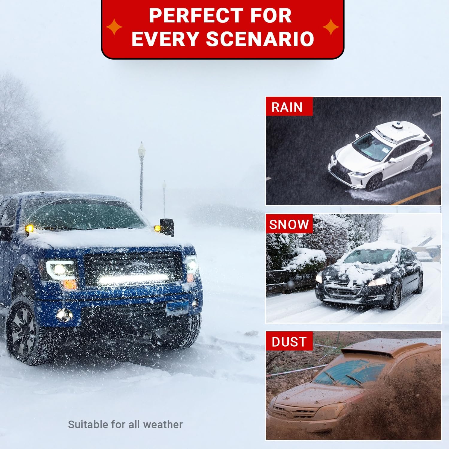 Juego de limpiaparabrisas de repuesto para Ford Edge 2015-2023, calidad original de fábrica, juego de limpiaparabrisas delantero y trasero para mi