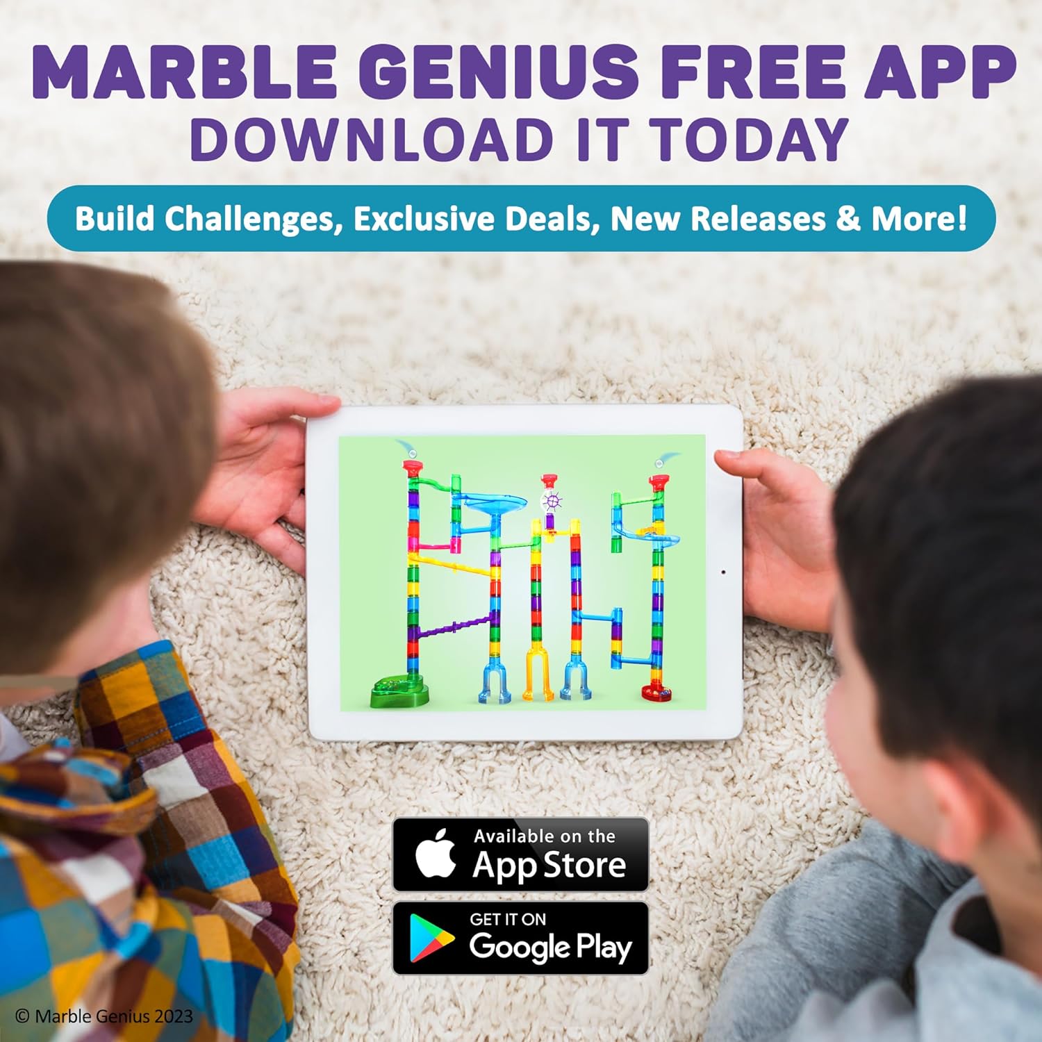 Marble Genius Marble Run Maze Track Toys – 85 piezas, juegos de mesa para niños de 4 a 12 años, juguetes para adultos, adolescentes y niños