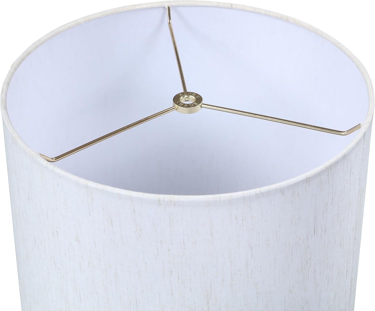 Aspen Creative 31619 Pantalla de lámpara de construcción de araña con forma de tambor de transición en blanco roto (12 x 12 x 10 pulgadas)