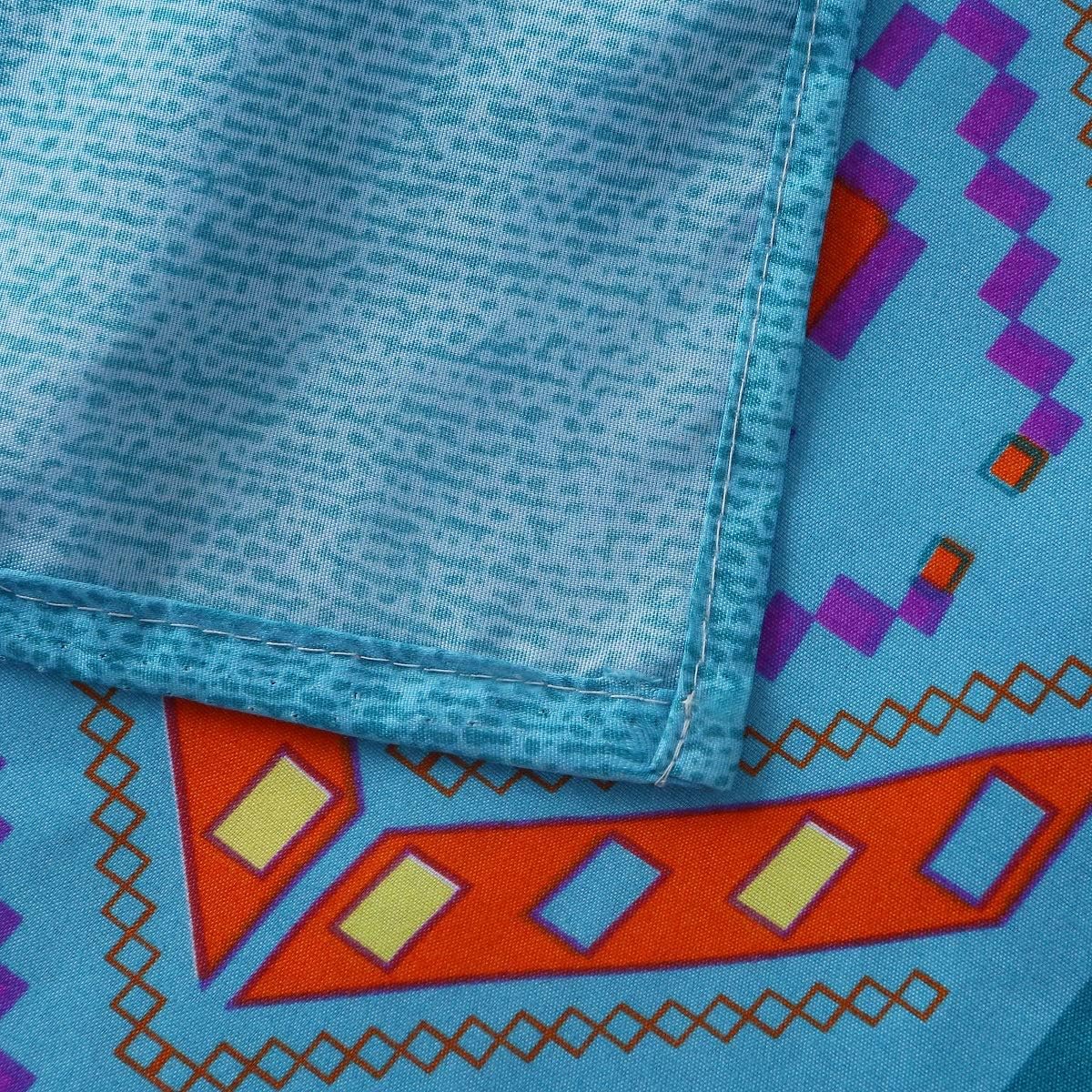Juego de sábanas retro bohemias, 1 sábana bajera, 1 encimera, 2 fundas de almohada, 4 piezas (individual XL, rojo)