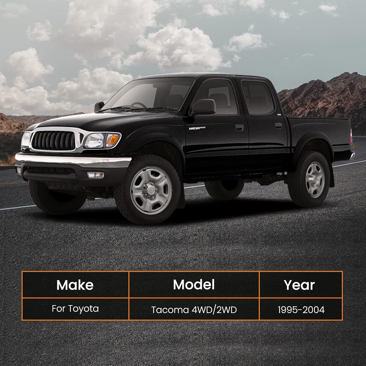 maXpeedingrods Kit de elevación de nivelación trasera delantera de 3 pulgadas y 2 pulgadas para Toyota Tacoma 1995-2004 2WD 4WD, solo 6 lengüetas,