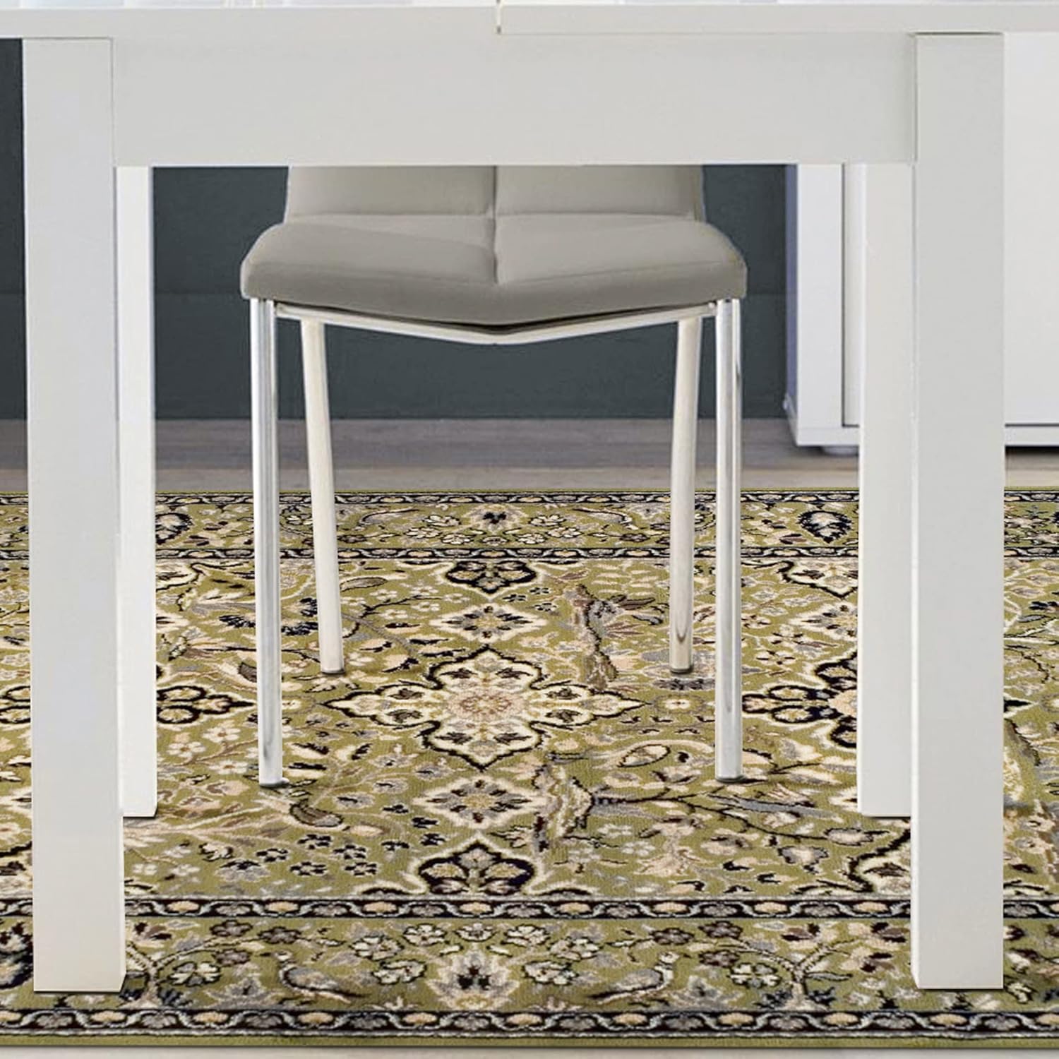 SUPERIOR Alfombra de área para interiores, respaldo de yute, perfecta para entrada, oficina, salóncomedor, dormitorio, cocina, suelo de madera,