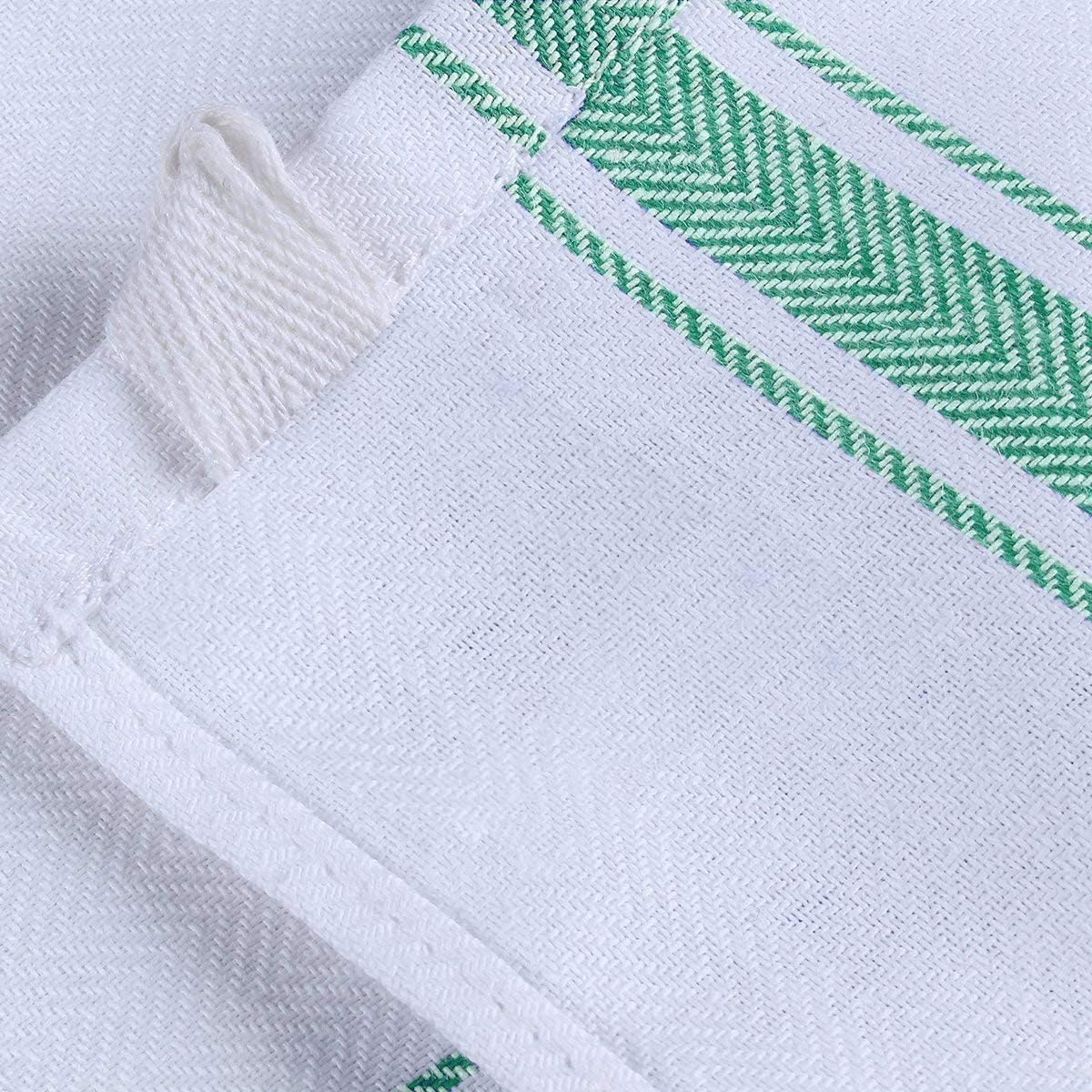 Avalon – Juego de 15 paños de cocina de lino suave y absorbente, 15 x 25 pulgadas, 100 % algodón, toallas de cocina, paños de cocina, paños de