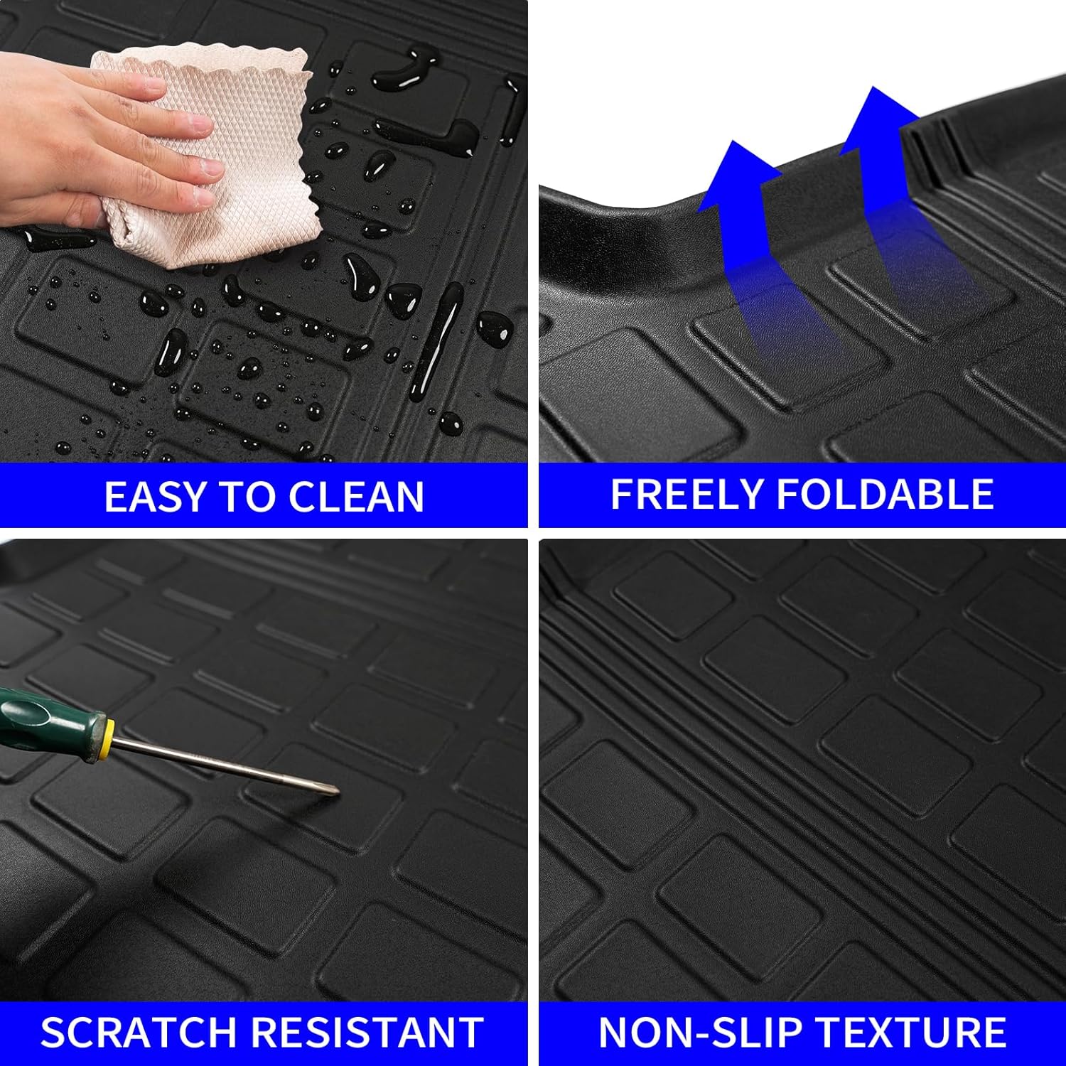 Rongtaod Alfombrillas compatibles con Hyundai Tucson 2022 2023 2024 2024 Alfombrilla de carga mejorada para maletero, forro de carga, protector de