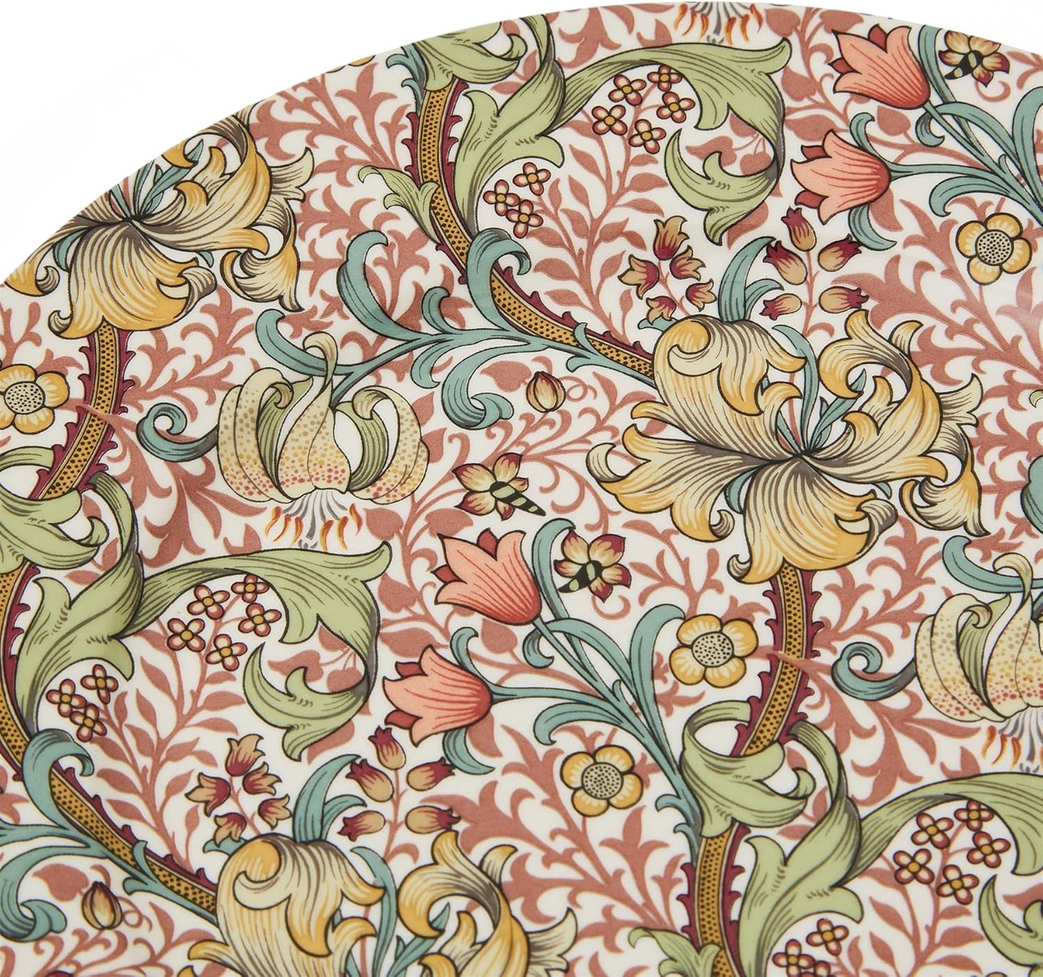 Morris & Co. – Platos de postre  Juego de 4 platos redondos de 8 pulgadas para postre, aperitivos y cena, hechos de porcelana fina, aptos para
