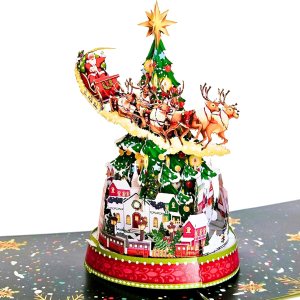 22 CRAFT By 22CRAFT Tarjetas de Navidad desplegables, tarjetas de Navidad 3D emergentes de árbol de Navidad, tarjeta de felicitación de Navidad de 6 22 CRAFT By 22CRAFT Tarjetas de Navidad desplegables, tarjetas de Navidad 3D emergentes de árbol de Navidad, tarjeta de felicitación de Navidad de 6