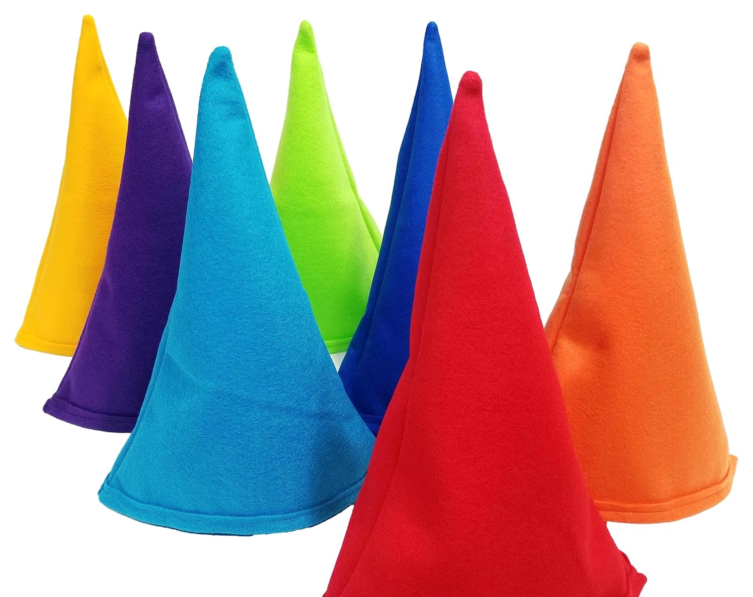 DwarfGnome Costume Hats – Pick Your Color – (Snow White and the Seven Dwarfs) – Fits Kids to Adults (Lime Green)