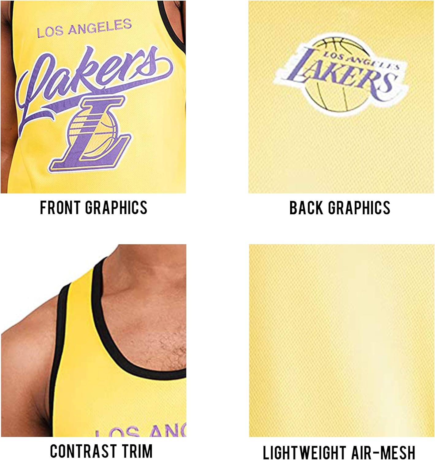 Ultra Game NBA Tank Top Mesh Sleeveless Muscle T-Shirt