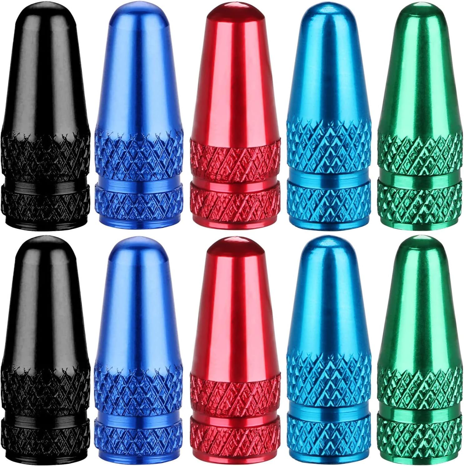 Bike Presta – Tapas de válvula de aluminio anodizado para neumáticos de bicicleta, cubiertas de vástago de polvo de aire, utilizadas en válvulas