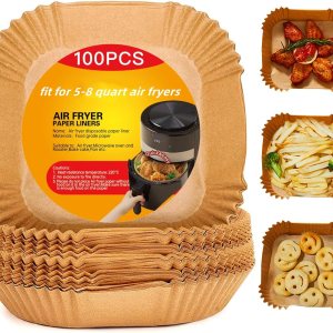 Forros de papel desechables para freidora de aire, papel pergamino antiadherente, accesorios para freidora de aire, a prueba de aceite, a prueba de Forros de papel desechables para freidora de aire, papel pergamino antiadherente, accesorios para freidora de aire, a prueba de aceite, a prueba de