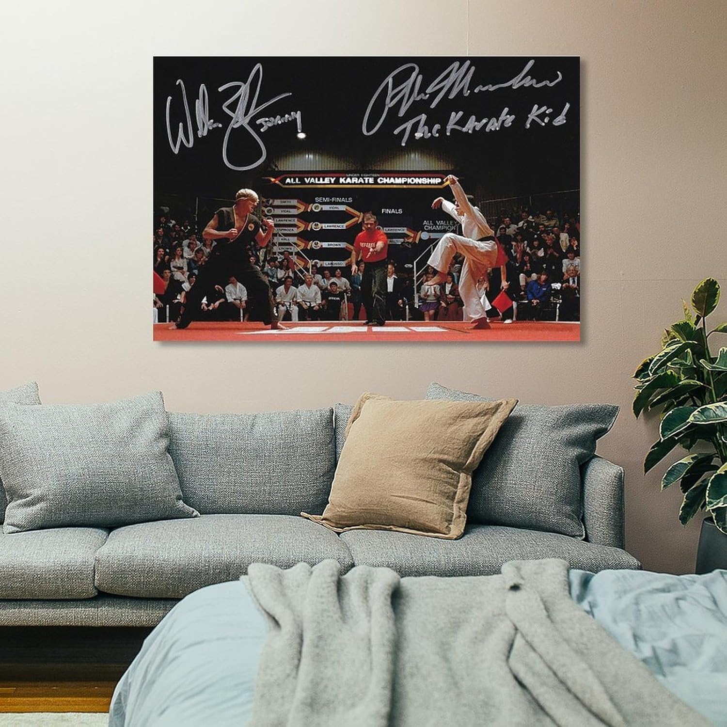 Pósteres de película The Karate Kid de 1984, pósteres firmados de los años 80, pósteres vintage geniales, impresiones artísticas en lienzo para