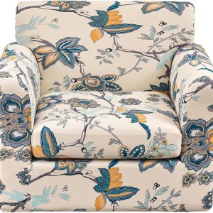 HAOYONG Funda para sillón, 2 piezas, fundas de elastano de alta elasticidad, funda para sillón de 1 plaza, funda antideslizante y lavable para sala HAOYONG Funda para sillón, 2 piezas, fundas de elastano de alta elasticidad, funda para sillón de 1 plaza, funda antideslizante y lavable para sala